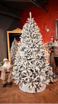 Opal Pine Snow-Covred Christmas Tree 210 CM - დათოვლილი ნაძვის ხე, 2 image