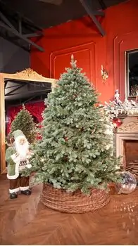 Holandiia Christmas Tree With Blue Tips PE 180 CM საახალწლო ნაძვის ხე, 100% სილიკონი, 2 image