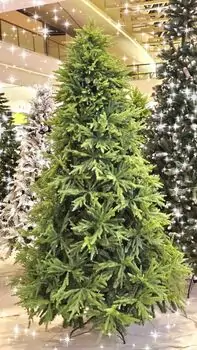 Christmas Tree საახალწლო ნაძვის ხე შერეული სილიკონის ტოტებით 210 სმ, 2 image