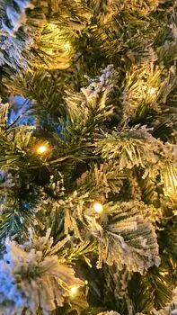Christmas Tree With Lights 180 CM Snow-Covered საახალწლო ნაძვის ხე დათოვლილი ტოტებით და განათებით, 5 image