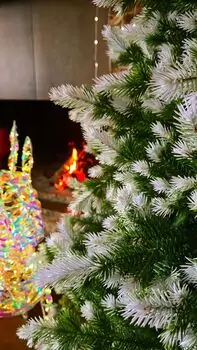Christmas Tree 180 CM PE+PVC საახალწლო ნაძვის ხე შერეული სილიკონის წიწვებით, 5 image