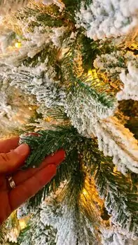 Christmas Tree With Lights 210 CM Snow-Covered საახალწლო ნაძვის ხე დათოვლილი ტოტებით და განათებით, 7 image