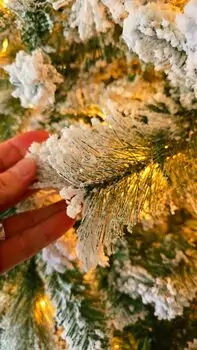 Christmas Tree With Lights 210 CM Snow-Covered საახალწლო ნაძვის ხე დათოვლილი ტოტებით და განათებით, 9 image