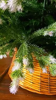 Christmas Tree 180 CM PE+PVC საახალწლო ნაძვის ხე შერეული სილიკონის წიწვებით, 7 image