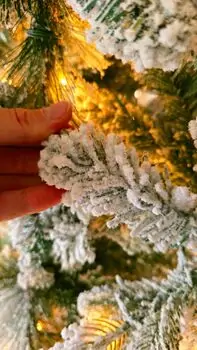 Christmas Tree With Lights 210 CM Snow-Covered საახალწლო ნაძვის ხე დათოვლილი ტოტებით და განათებით, 10 image