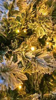 Christmas Tree With Lights 180 CM Snow-Covered საახალწლო ნაძვის ხე დათოვლილი ტოტებით და განათებით, 3 image