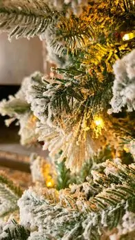 Christmas Tree With Lights 210 CM Snow-Covered საახალწლო ნაძვის ხე დათოვლილი ტოტებით და განათებით, 6 image