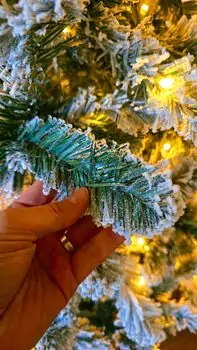 Christmas Tree With Lights 180 CM Snow-Covered საახალწლო ნაძვის ხე დათოვლილი ტოტებით და განათებით, 6 image