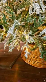 Christmas Tree With Lights 225 CM Snow-Covered - საახალწლო ნაძვის ხე დათოვლილი ტოტებით და განათებით, 14 image
