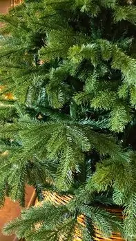 Christmas Tree 210 CM PE + PVC  - საახალწლო ნაძვის ხე შერეული სილიკონის წიწვებით, 5 image