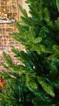 Christmas Tree 210 CM PE + PVC - ნაძვის ხე შერეული სილიკონის წიწვებით, 12 image