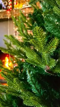 Christmas Tree 210 CM PE + PVC - ნაძვის ხე შერეული სილიკონის წიწვებით, 4 image