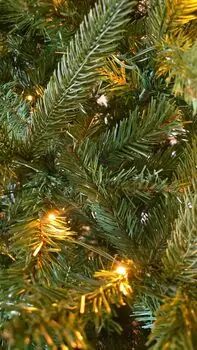 Christmas Tree With Lights 210 CM PE + PVC - ნაძვის ხე შერეული სილიკონის წიწვებით და განათებით, 9 image