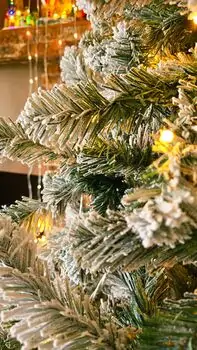 Christmas Tree With Lights 210 CM Snow-Covered საახალწლო ნაძვის ხე დათოვლილი ტოტებით და განათებით, 5 image