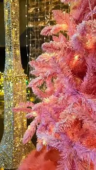 Pink Christmas Tree  210 CM With Lights - ვარდისფერი ნაძვის ხე განათებით, 4 image