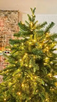 Christmas Tree  210 CM With Lights PE+PVC - ნაძვის ხე შერეული სილიკონის წიწვებით და განათებით, 4 image