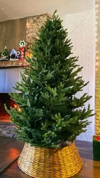 Christmas Tree 210 CM PE + PVC - ნაძვის ხე შერეული სილიკონის წიწვებით, 6 image