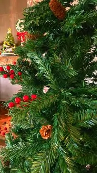 Christmas Tree 240 CM With Pine Cones And Berries - საახალწლო ნაძვის ხე გირჩით და კენკრით, 6 image