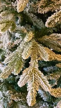 Christmas Tree 240 CM PE+PVC Snow-Covered  - დათოვლილი ნაძვის ხე შერეული სილიკონის წიწვებით, 8 image