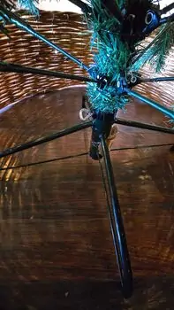 Christmas Tree With Lights 210 CM PE + PVC - ნაძვის ხე შერეული სილიკონის წიწვებით და განათებით, 13 image
