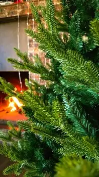 Christmas Tree 210 CM PE + PVC - ნაძვის ხე შერეული სილიკონის წიწვებით, 3 image