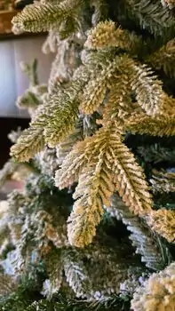 Christmas Tree 240 CM PE+PVC Snow-Covered  - დათოვლილი ნაძვის ხე შერეული სილიკონის წიწვებით, 6 image