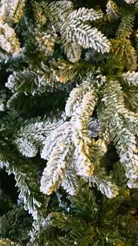 Christmas Tree 210 CM PE+PVC Snow-Covered - დათოვლილი ნაძვის ხე შერეული სილიკონის წიწვებით, 7 image