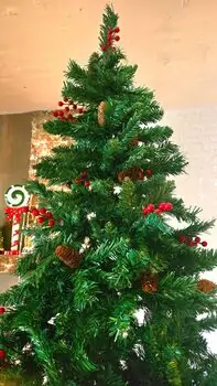 Christmas Tree 240 CM With Pine Cones And Berries - საახალწლო ნაძვის ხე გირჩით და კენკრით, 9 image