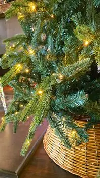 Christmas Tree With Lights 210 CM PE + PVC - ნაძვის ხე შერეული სილიკონის წიწვებით და განათებით, 11 image