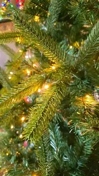 Christmas Tree With Lights 210 CM PE + PVC - ნაძვის ხე შერეული სილიკონის წიწვებით და განათებით, 7 image