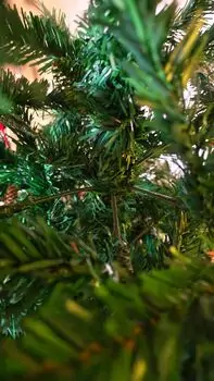 Christmas Tree 180 CM With Pine Cones And Berries - საახალწლო ნაძვის ხე გირჩით და კენკრით, 8 image