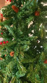 Christmas Tree 240 CM With Pine Cones And Berries - საახალწლო ნაძვის ხე გირჩით და კენკრით, 8 image