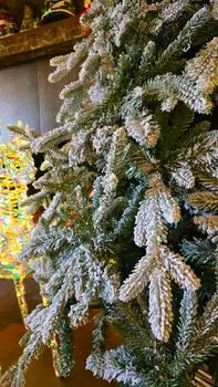 Christmas Tree 240 CM PE+PVC Snow-Covered  - დათოვლილი ნაძვის ხე შერეული სილიკონის წიწვებით, 10 image