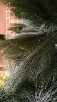 Green Feather Christmas Tree 210 CM - ნაძვის ხე ბუმბულის წიწვებით, 3 image