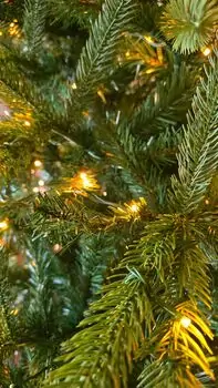 Christmas Tree With Lights 210 CM PE + PVC - ნაძვის ხე შერეული სილიკონის წიწვებით და განათებით, 8 image