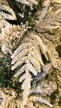 Christmas Tree 270 CM PE + PVC Snow-Covered  დათოვლილი ნაძვის ხე შერეული სილიკონის წიწვებით, 7 image