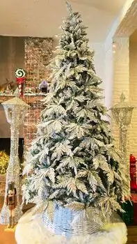 Christmas Tree 270 CM PE + PVC Snow-Covered  დათოვლილი ნაძვის ხე შერეული სილიკონის წიწვებით, 2 image