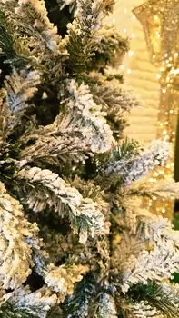 Christmas Tree 180 CM Snow-Covered საახალწლო ნაძვის ხე დათოვლილი ტოტებით, 7 image