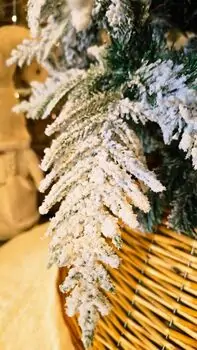 Christmas Tree 180 CM PE + PVC Snow-Covered - დათოვლილი ნაძვის ხე შერეული სილიკონის წიწვებით, 6 image