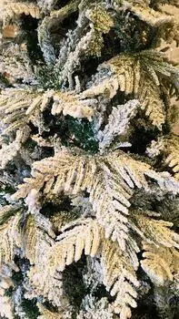 Christmas Tree 180 CM PE + PVC Snow-Covered - დათოვლილი ნაძვის ხე შერეული სილიკონის წიწვებით, 7 image