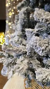 Christmas Tree 210 CM Snow-Covered - საახალწლო ნაძვის ხე დათოვლილი ტოტებით, 3 image