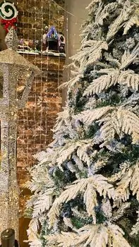 Christmas Tree 270 CM PE + PVC Snow-Covered  დათოვლილი ნაძვის ხე შერეული სილიკონის წიწვებით, 4 image