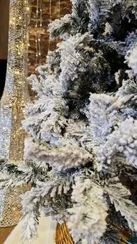 Christmas Tree 210 CM Snow-Covered - საახალწლო ნაძვის ხე დათოვლილი ტოტებით, 6 image