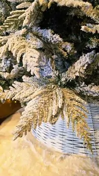 Christmas Tree 270 CM PE + PVC Snow-Covered  დათოვლილი ნაძვის ხე შერეული სილიკონის წიწვებით, 6 image