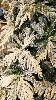 Christmas Tree 270 CM PE + PVC Snow-Covered  დათოვლილი ნაძვის ხე შერეული სილიკონის წიწვებით, 5 image