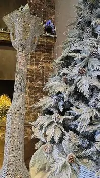 Christmas Tree 240 CM Snow-Covered საახალწლო ნაძვის ხე დათოვლილი ტოტებით, 2 image