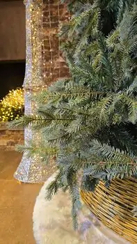 Christmas Tree PE + PVC 240 CM Light Green - საახალწლო ნაძვის ხე შერეული სილიკონის წიწვებით, 8 image