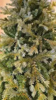 Christmas Tree PE + PVC 240 CM Light Green - საახალწლო ნაძვის ხე შერეული სილიკონის წიწვებით, 5 image