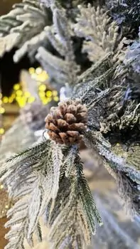Christmas Tree 240 CM Snow-Covered საახალწლო ნაძვის ხე დათოვლილი ტოტებით, 5 image