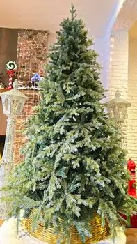 Christmas Tree PE + PVC 240 CM Light Green - საახალწლო ნაძვის ხე შერეული სილიკონის წიწვებით